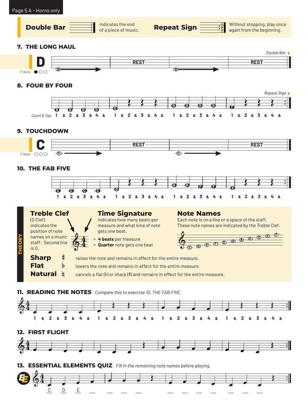 Essential Elements, Book 1 w/Online Resources - French Horn *