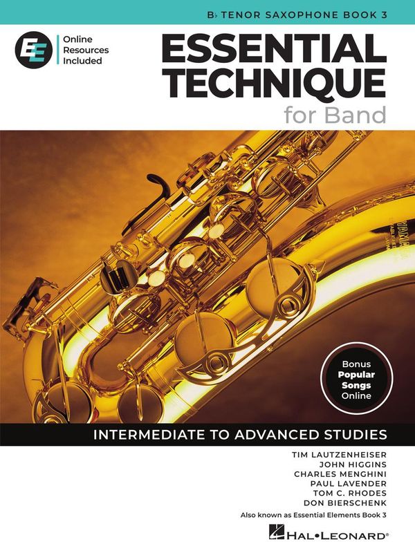 Essential Technique, Book 3 w/Online Resources - Tenor Sax *