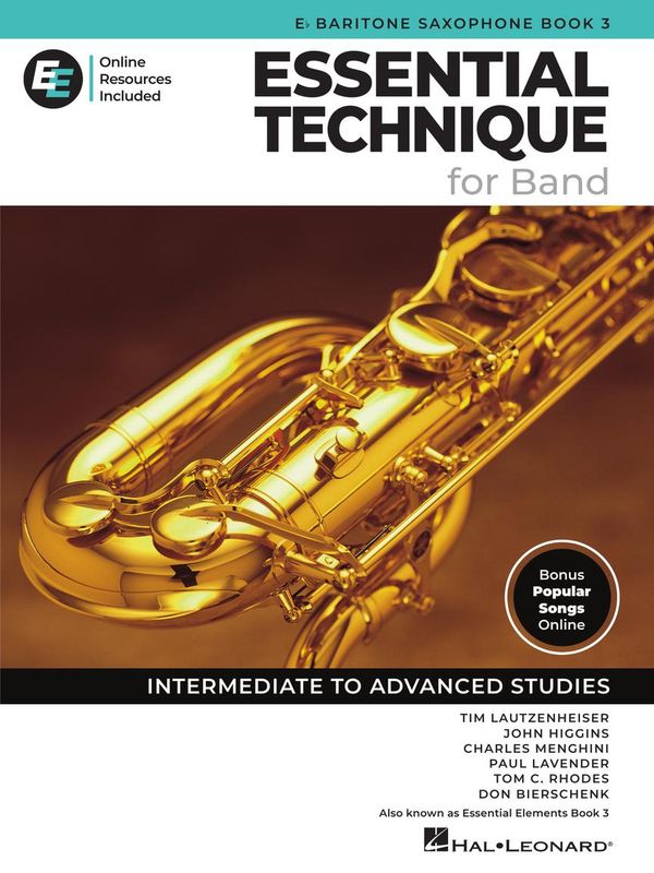 Essential Technique, Book 3 w/Online Resources - Baritone Sax *