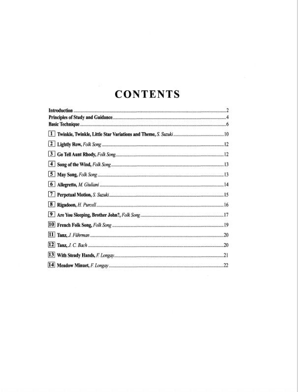 Suzuki Guitar School - Guitar Part, Volume 1