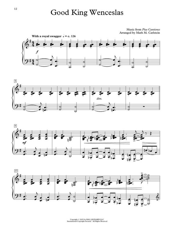 Christmas Imaginations for Piano Solo