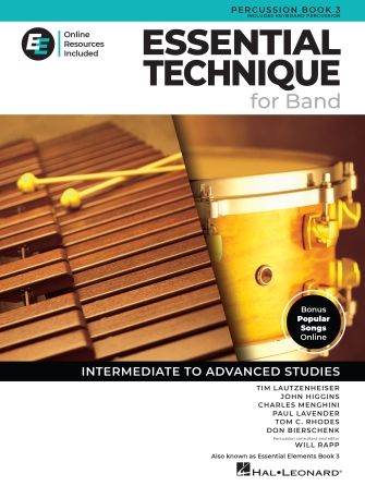 Essential Technique, Book 3 w/Online Resources - Percussion *