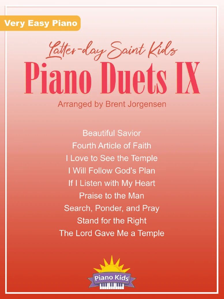 Latter-Day Saint Kids Piano Duets 9 arr. Brent Jorgensen