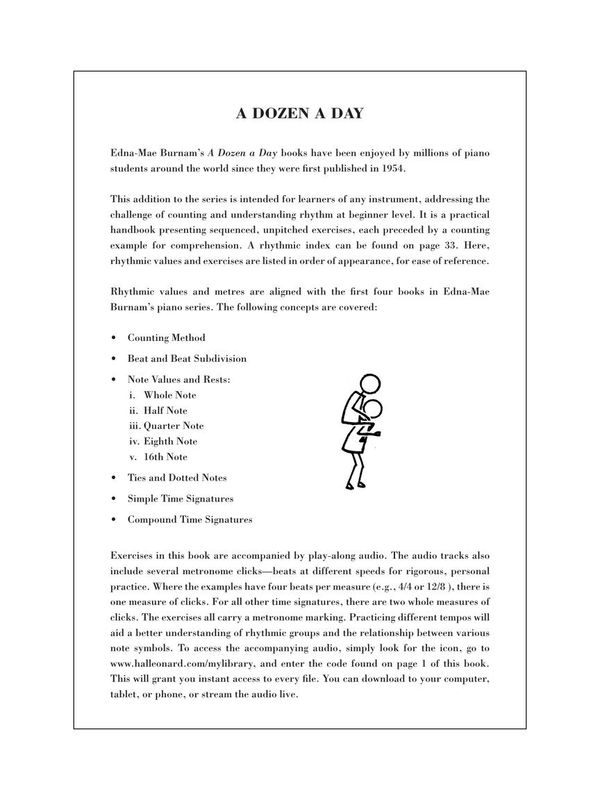 Dozen a Day - Counting Rhythm w/Audio Access