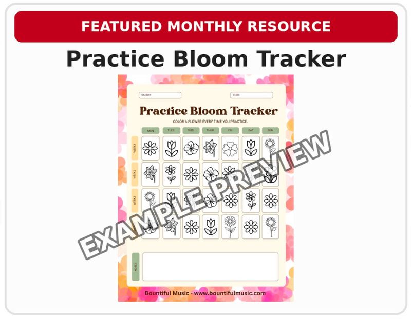 April Practice Bloom Tracker