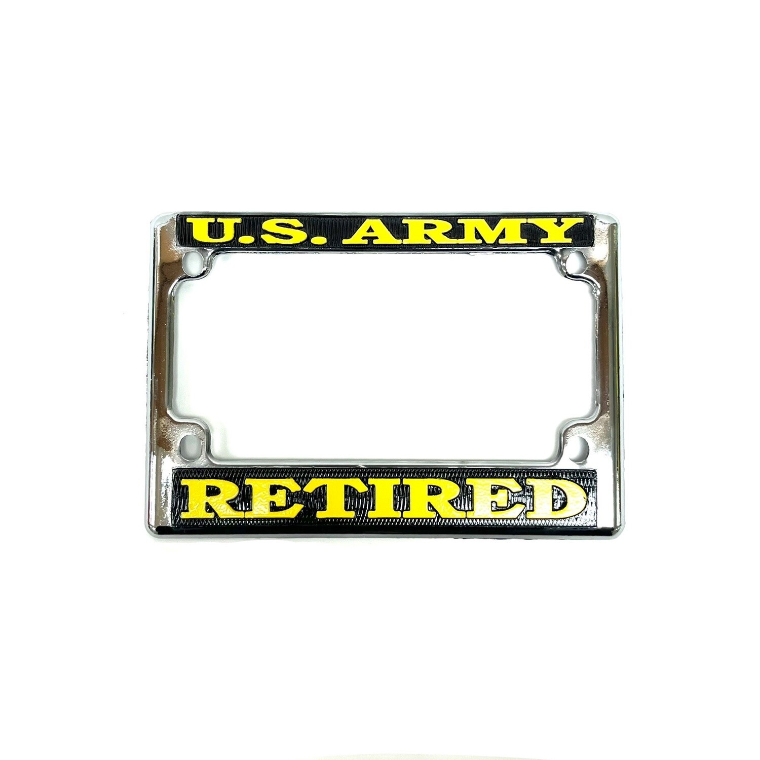 US Army Retired Motorcycle License Plate Frame