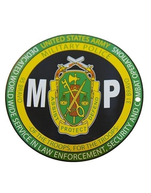 Military Police Decal with Regimental Crest