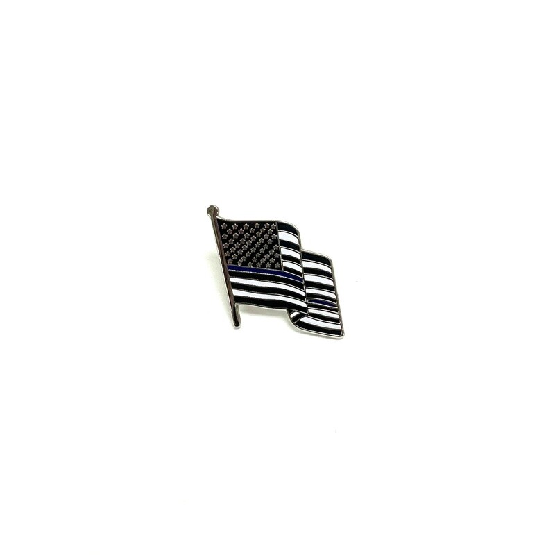 Thin Blue Line Flag Pin