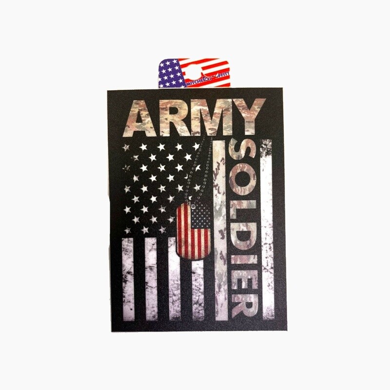 US Army Soldier American Flag Sticker