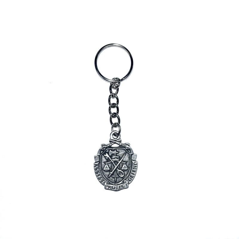 Pewter Key Chain Regimental Crest