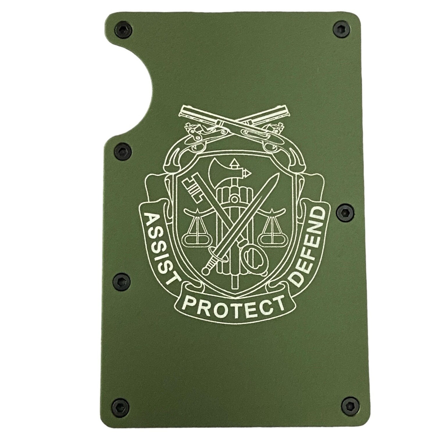 Green Regimental Crest Wallet