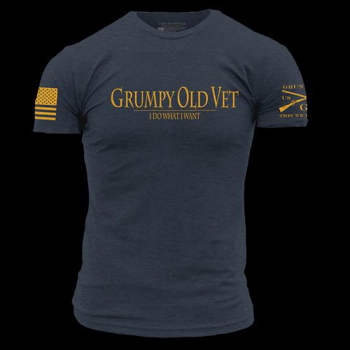 Grumpy Old Vet T-Shirt - Navy Blue