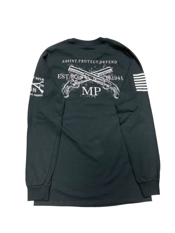 C182 - Military Police Grunt Style Long Sleeve T-Shirt