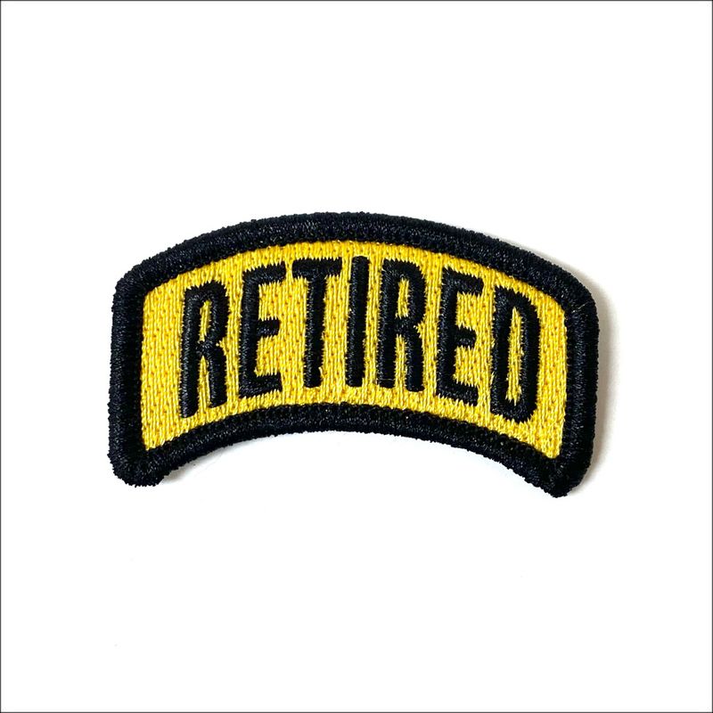 Retired Wide Rocker Patch - Gold