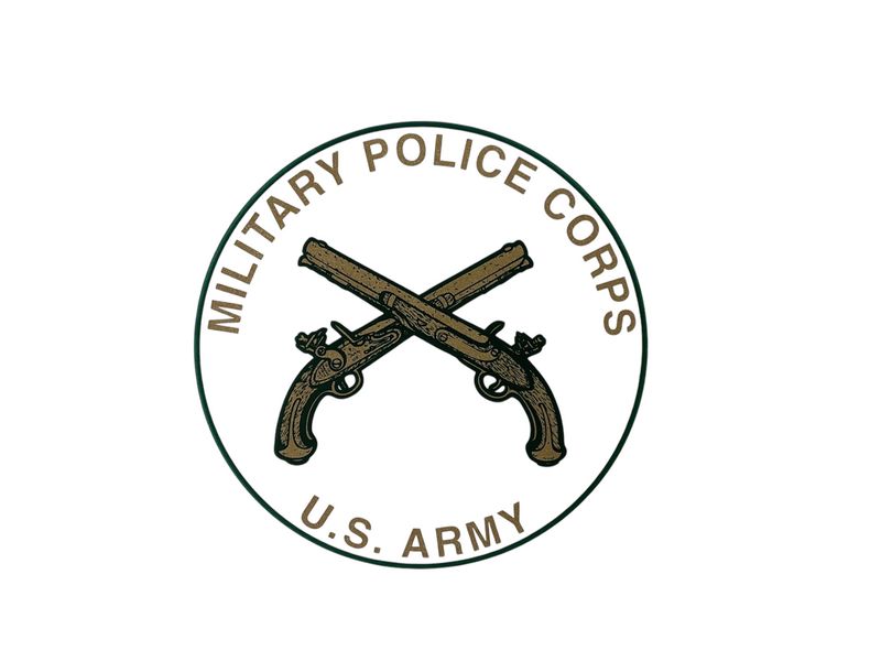 Military Police Round Decal