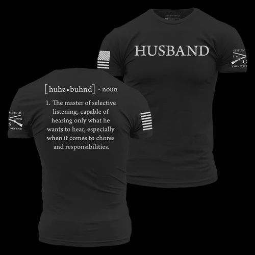 Husband Defined T-Shirt - Black