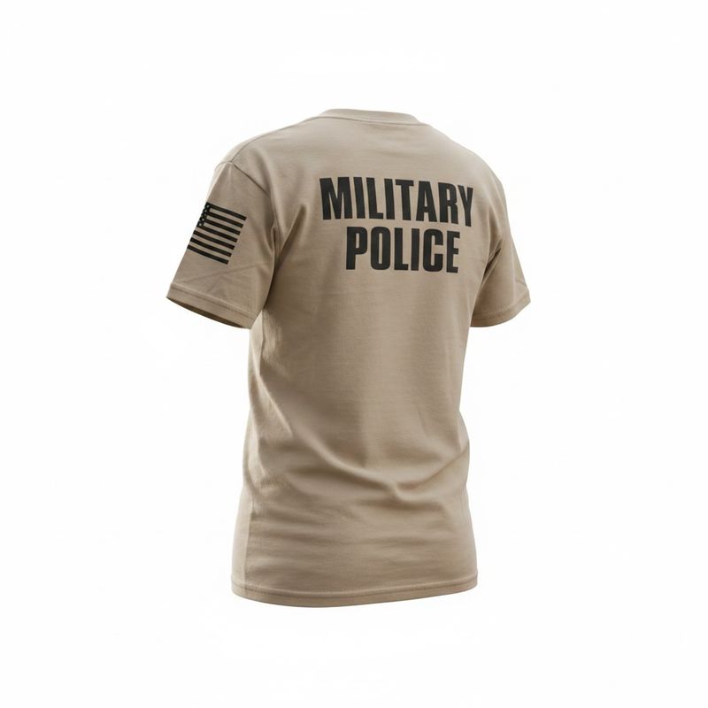 Military Police Raid Classic Short Sleeve T-Shirt - Coyote Brown