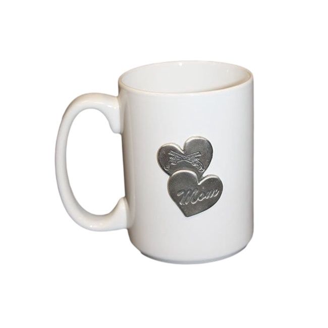 Mom Ceramic Coffee Mug - Hearts