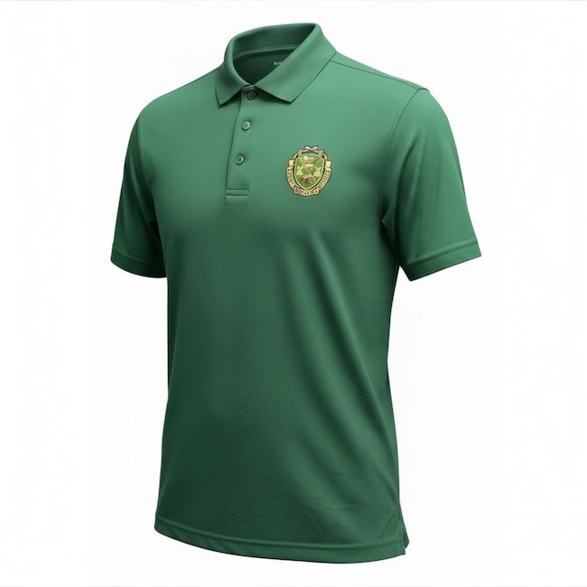 Men's Under Armour Polo Shirt with MP Regimental Crest  - Forest Green