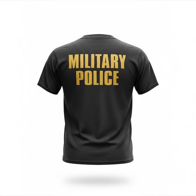 Military Police Raid Short Sleeve - Black