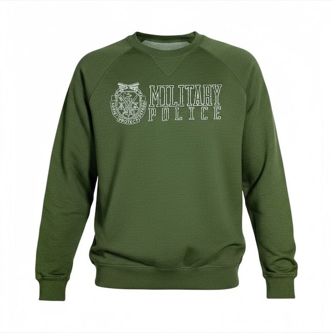 Military Police Crewneck with Regimental Crest