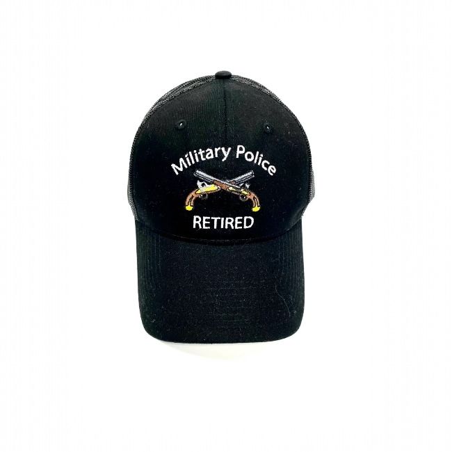 Military Police Cap with Retired &amp; Crossed Pistols