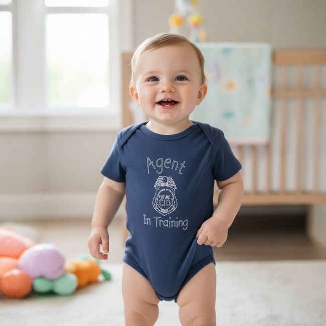 CID Baby Onesie -Navy-