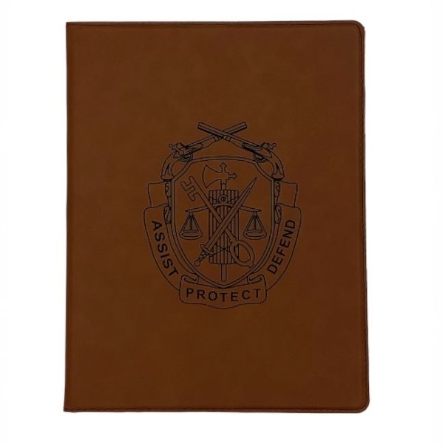 Regimental Crest Leatherette Portfolio 9 1/2 x 12