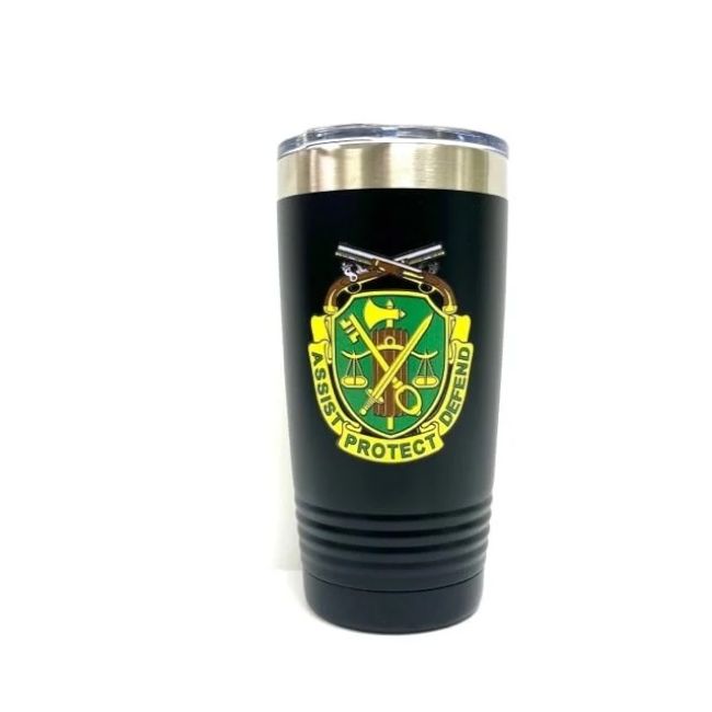 Regimental Crest Color Engraved Tumbler