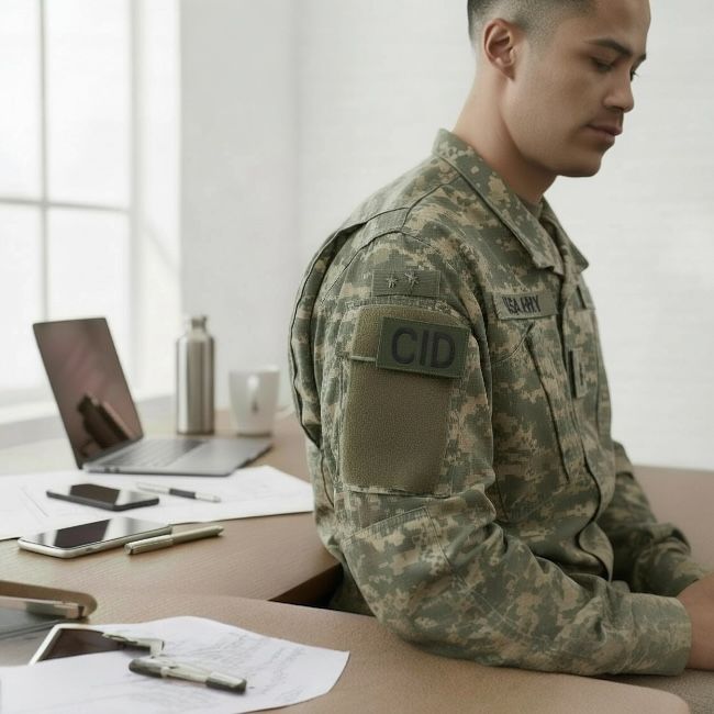 CID Hook &amp; Loop Patch  OD Green