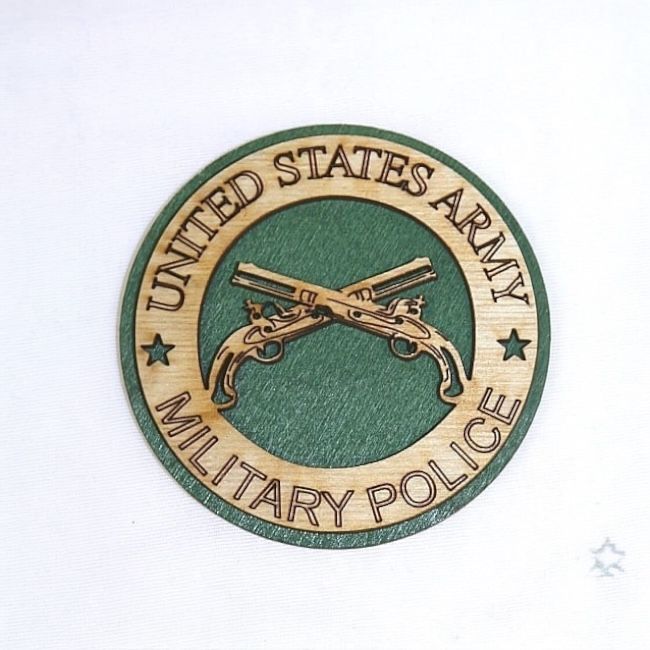 Crossed Pistols Custom Laser magnet