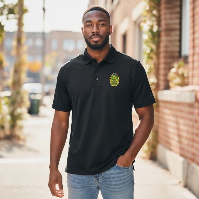 Under Armour Regimental Crest Performance Polo -Black