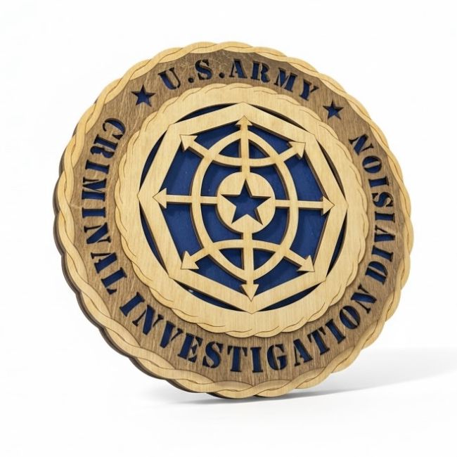 Custom Laser Accent with CID (Criminal Investigation Division Command) Art