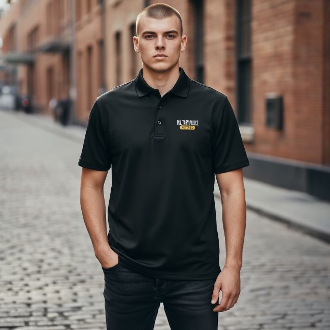 Men's Under Armour Polo Military Police Retired - Black