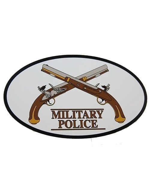 Military Police Decal Crossed Pistols