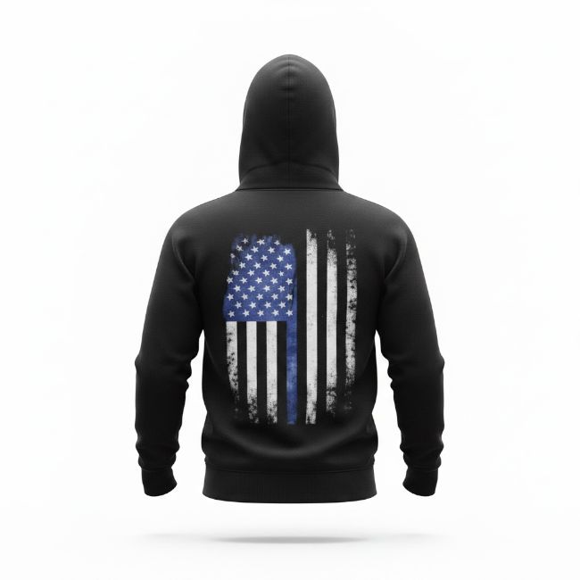 Men's Gear Thin Blue Line Big Cotton Hoodie