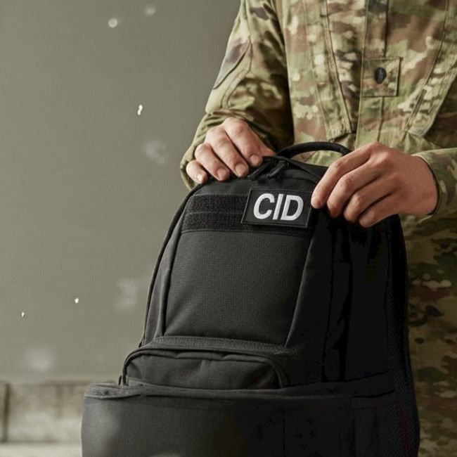 CID Hook &amp; Loop Patch - Black/White