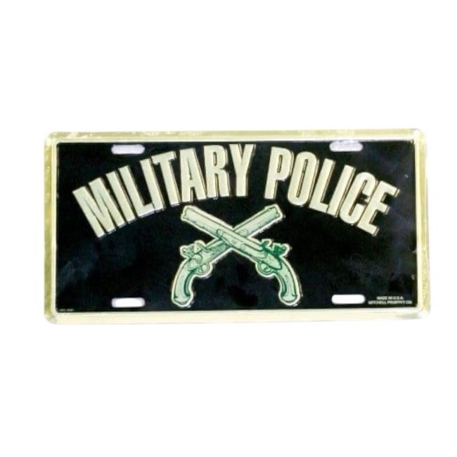 MP Black and Gold Full License Plate