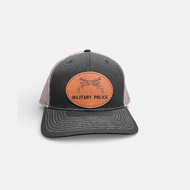 Milltary Police w/ Crossed Pistols - Leather Patch Cap