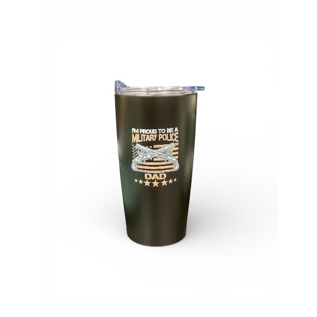 Proud To Be A Military Police Dad Tumbler
