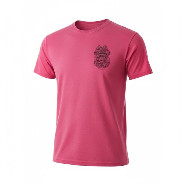 Youth Military Police Raid T-Shirt -Safety Pink-