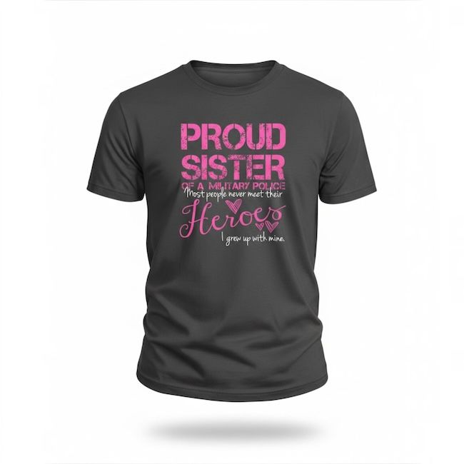 Proud Sister of a Military Police T-Shirt