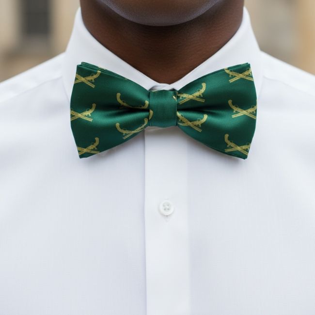 Military Police Bow Tie with Crossed Pistols