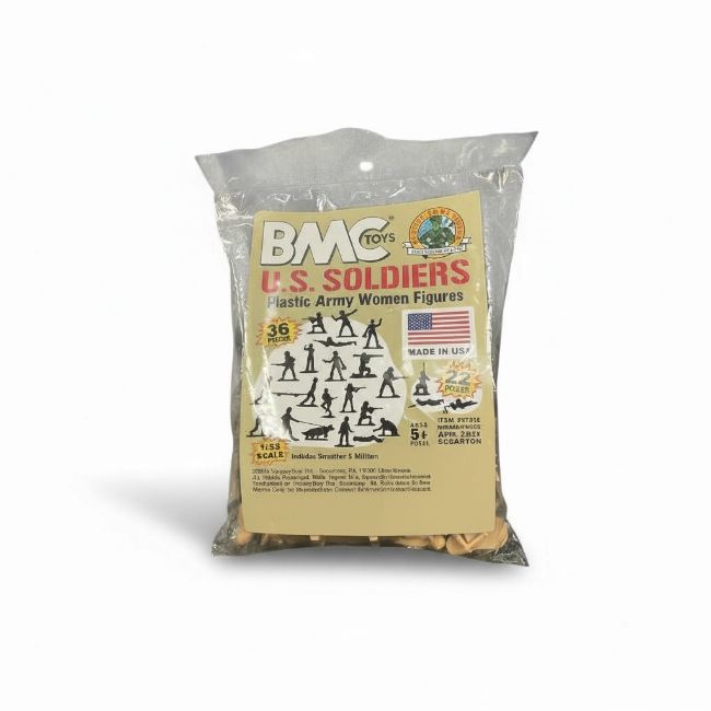 Plastic Army Women Soldiers - Tan