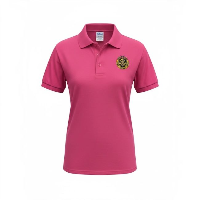 Regimental Crest Polo - Pink