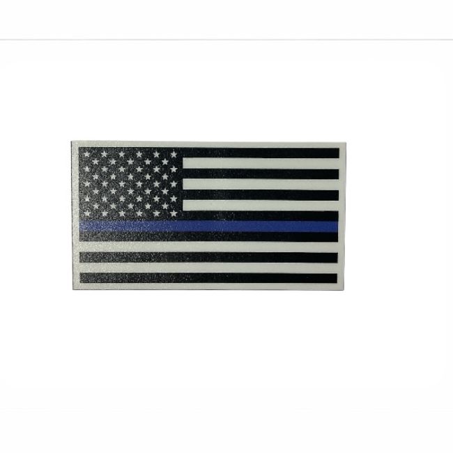 Thin Blue Line Flag Decal