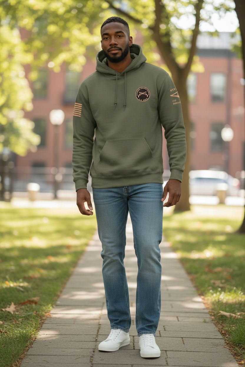 Grunt Style Hoodie with Military Police Regimental Crest