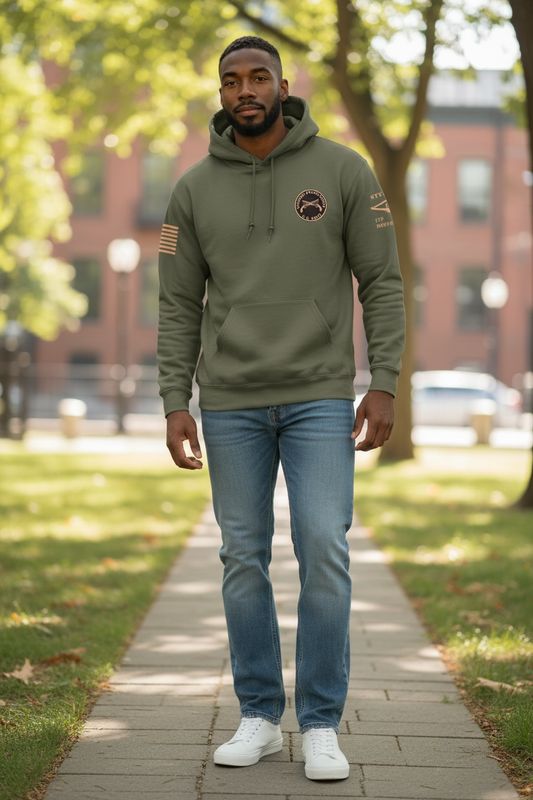 Grunt Style Hoodie with Military Police Regimental Crest