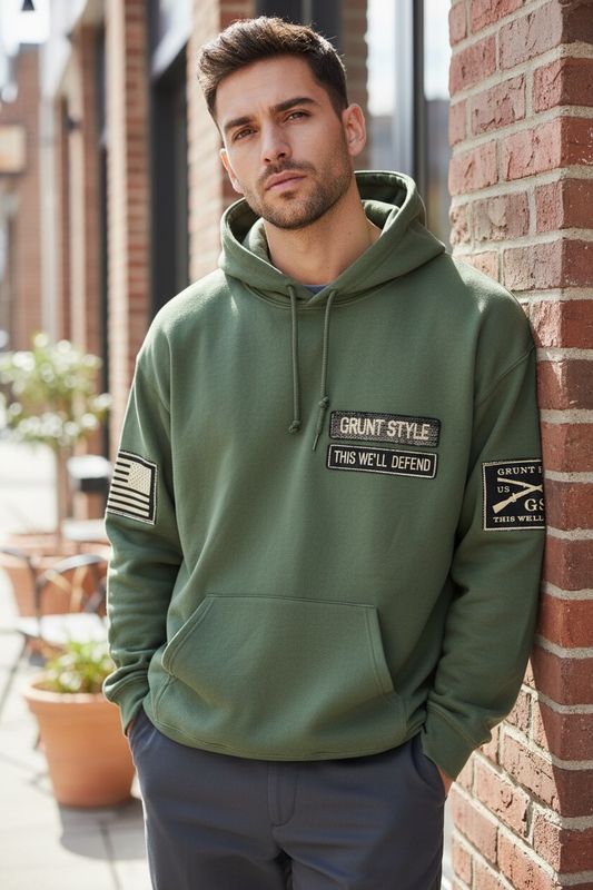 Grunt Style Name Tape Hoodie