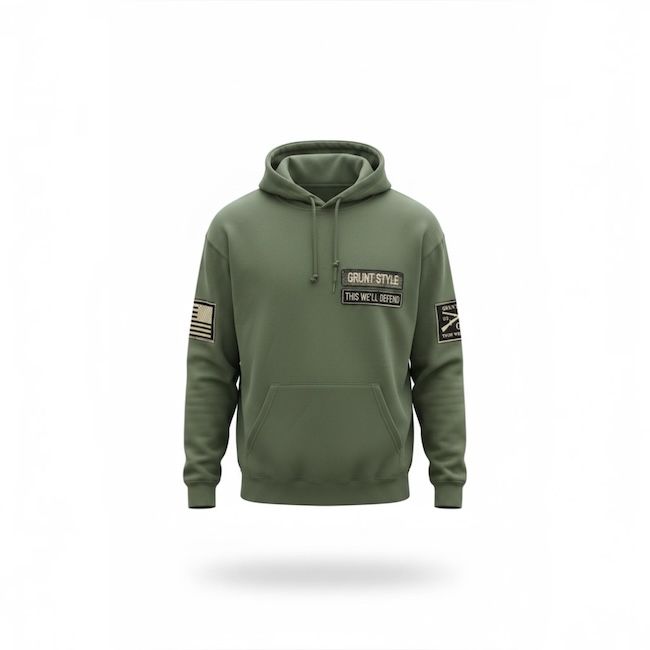 Grunt Style Name Tape Hoodie